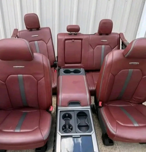 2017-2022 f250 f350 f450 f550 full red platinum interior 2017-2022 ford f250 f350 f450 f550 dark Marsala platinum full interior