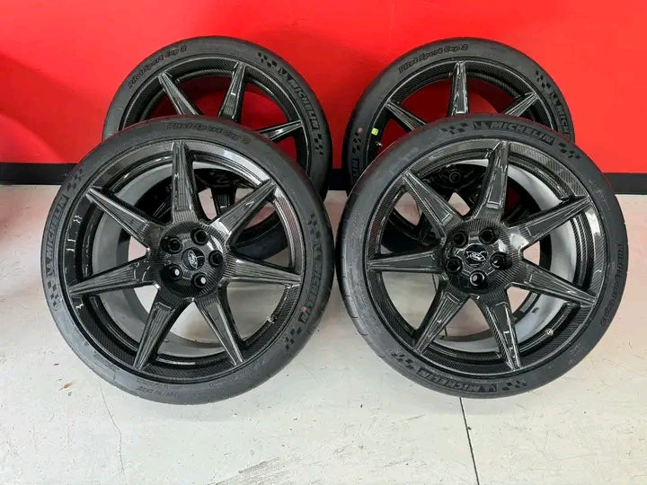 OEM Shelby GT500 Carbon Fiber Trackpack Wheels & Tires